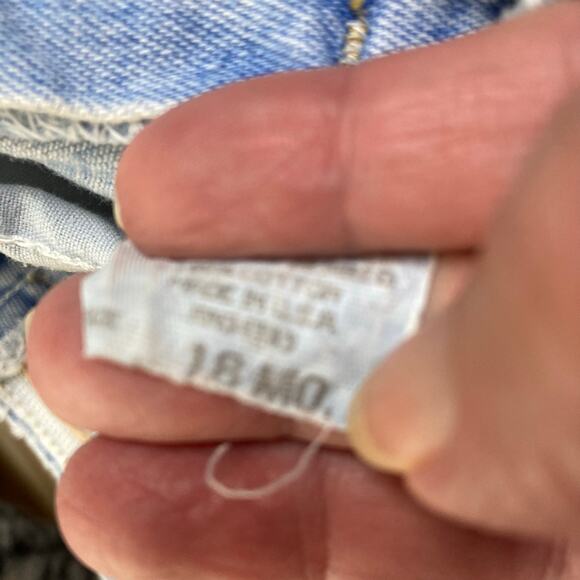 Vintage Baby Lee 90s Baggy Straight Light Wash Jeans 18 Months - Picture 6 of 9